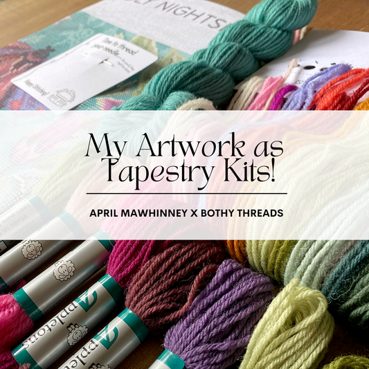 New Collaboration - My Artwork in Tapestry Kits!