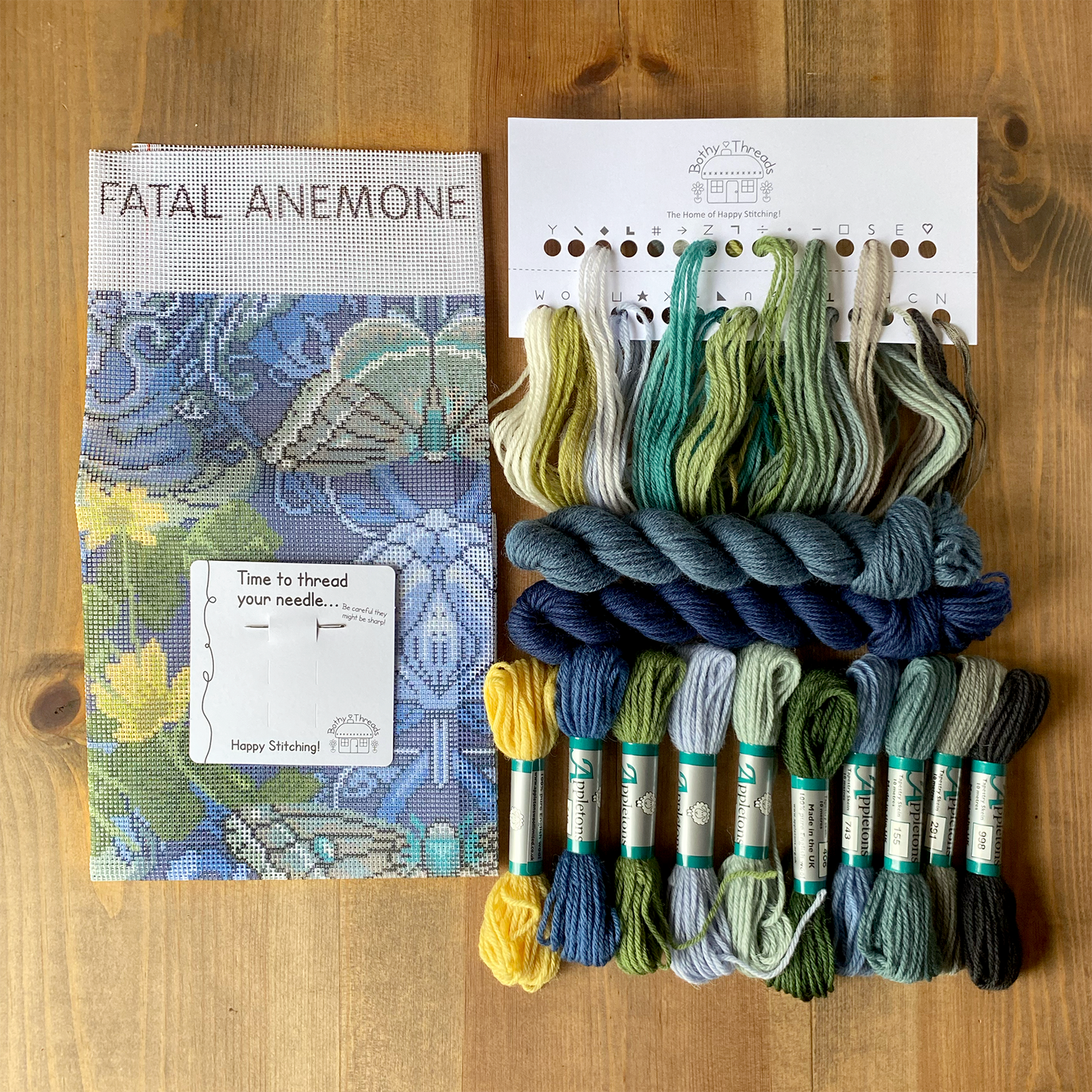 Bloomsbury Moth Tapestry Needlepoint Kit (Fatal Anemone)