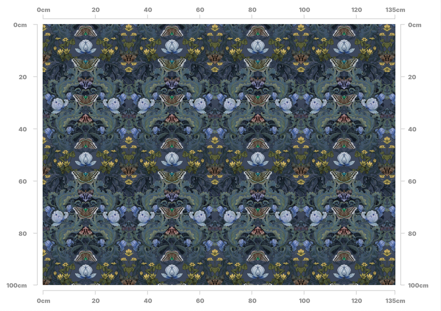 Bloomsbury Moth Fabric SAMPLE